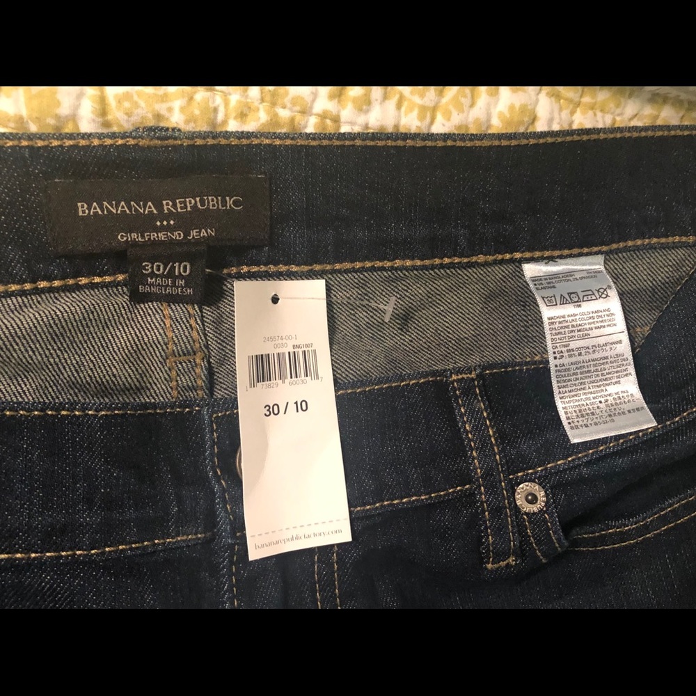 Banana Republic Girlfriend Jean dark wash NWT